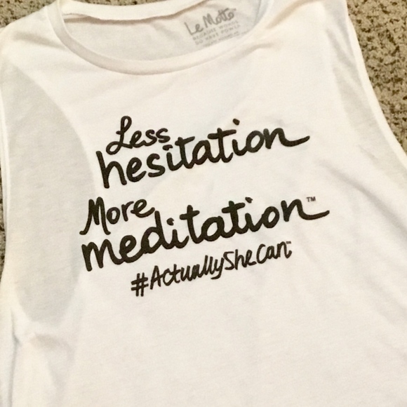 Soft & Cheeky LeMOTTO "Hesitation/Meditation" Tank - Picture 2 of 6